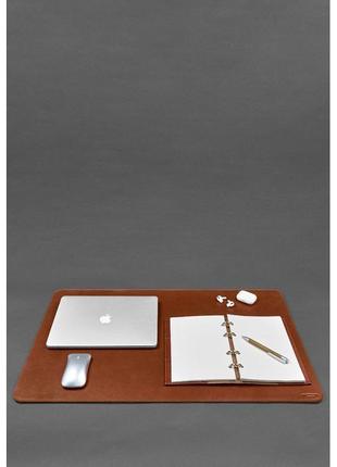Килимок для робочого столу 2.0 двосторонній світло-коричневий1 фото