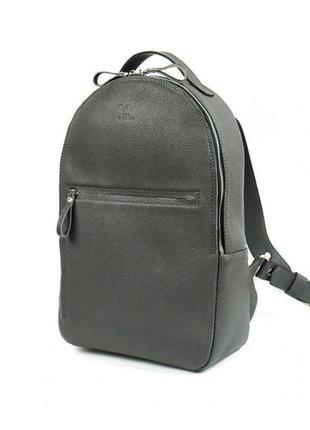 Кожаный рюкзак groove m графитный10 фото