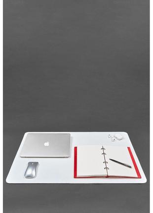 Килимок для робочого столу 2.0 двосторонній білий
