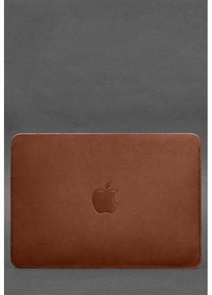 Шкіряний чохол для macbook air 15-inch (2023) світло-коричневий