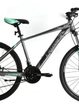 Велосипед crosser solo 29" рама 21 (21sshimano+hydra) зеленый green