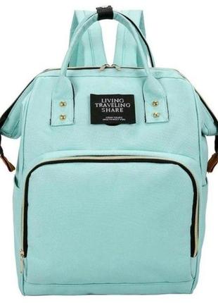 Рюкзак-сумка для мами 12l living traveling share блакитний3 фото