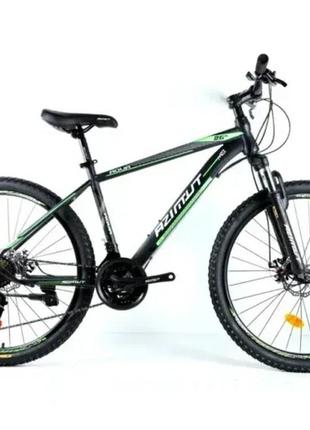 Велосипед azimut aqua 24″ gfrd рама 15, черно-зеленый black-green