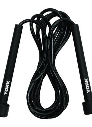 Скакалка york fitness pvc з пластиковими ручками