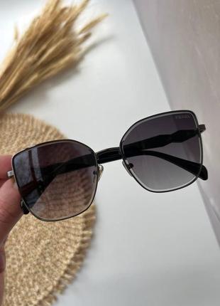 Солнцезащитные очки женские new овальные prada защита uv4001 фото