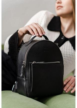 Кожаный рюкзак groove s черный7 фото