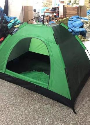 Палатка автоматическая 6-ти местная зеленая размер 2х2,5 метра2 фото