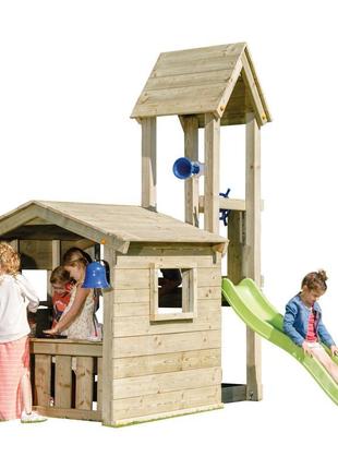 Дитяча ігрова вежа з будиночком blue rabbit lookout1 фото