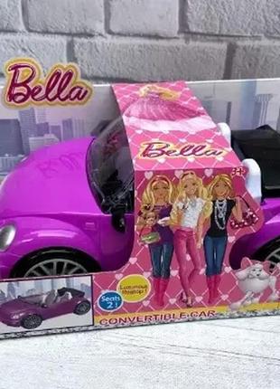 Машинка для ляльки рожевий кабріолет r268-d4 фото