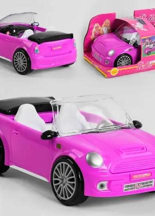 Машинка для ляльки рожевий кабріолет r268-d2 фото