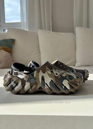 Crocs echo camo redux clog клоги, сабо, кроксы мужские м9/42-43/27-27.5см.4 фото