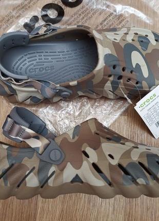 Crocs echo camo redux clog клоги, сабо, кроксы мужские м9/42-43/27-27.5см.7 фото