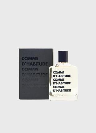 Чоловіча туалетна вода zara comme d'habitude 100ml