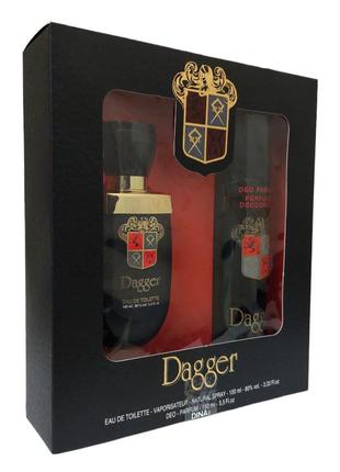 Набор для мужчин dagger dina cosmetics (туалетная вода 100 мл. дезодорант 150 мл.) даггер