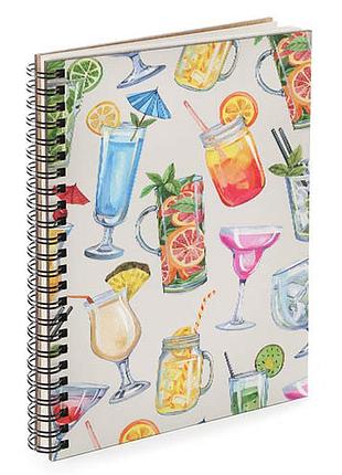 Блокнот для записів та ескізів sketchbook коктейлі