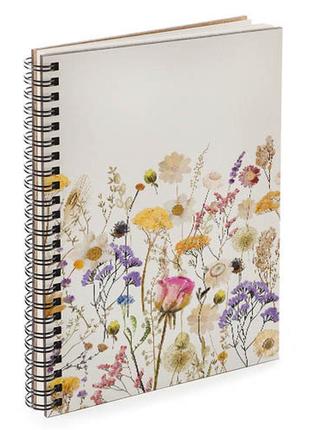 Блокнот для записів та ескізів sketchbook польові квіти