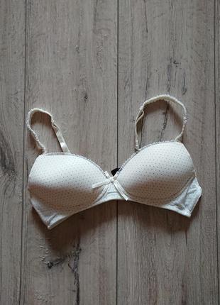 Базовый бюстгальтер в горошек без косточек secret possessions 34 a 74a