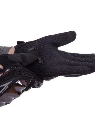 Мотоперчатки scoyco mc44-bk черный4 фото