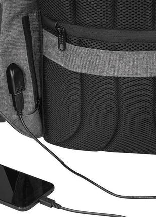 Рюкзак антивор с rfid topmove ian352250 бордовый с черным5 фото
