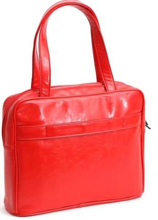 Жіноча сумка для ноутбука 15,6" з екошкіри platinet pheadelphia червона3 фото