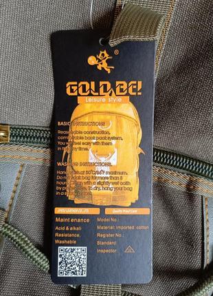 902 - міцний брезентовий рюкзак gold be / goldbe8 фото