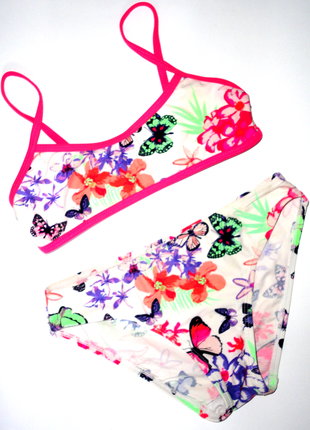 Раздельный купальник next 7-8 лет бабочки