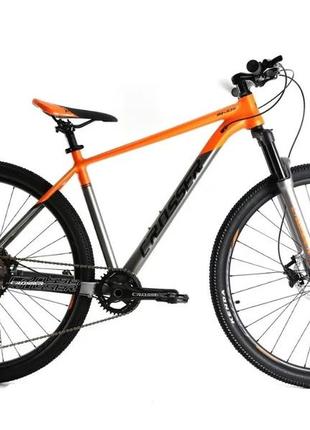 Велосипед crosser мт-036 29" рама 17 (21sshimano+hydra) чорно-помаранчевий black-orange