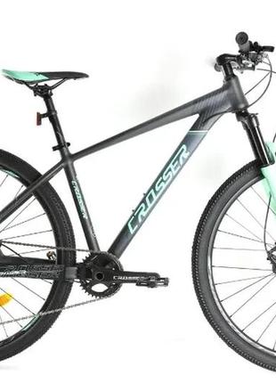 Велосипед crosser 075-c 29" рама 17 (21sshimano+hydra) зеленый green