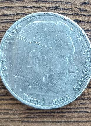 5 пфеннигов третьего рейха 1938 года