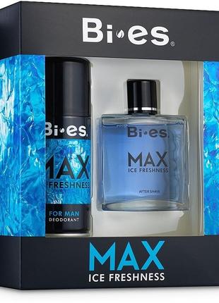 Набор для мужчин bi-es max (лосьон после бритья 100 мл дезодорант 150 мл)