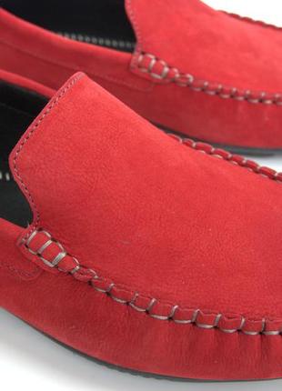 Мокасины красные замшевые летние стильная мужская обувь больших размеров rosso avangard bs alberto red10 фото