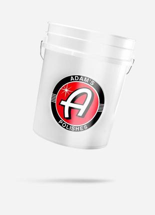 Ведро для мойки авто с сеткой и крышкой adam's polishes detailing bucket (19л)2 фото