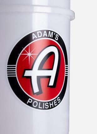 Ведро для мойки авто с сеткой и крышкой adam's polishes detailing bucket (19л)3 фото