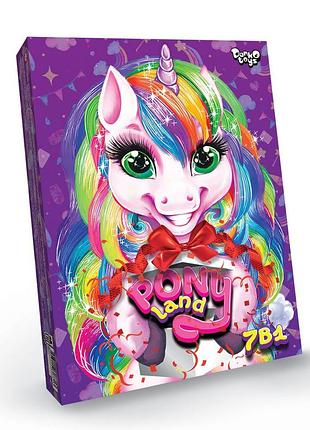 Креативна творчість "pony land 7 в 1" pl-01-01 pl-01-01  ish