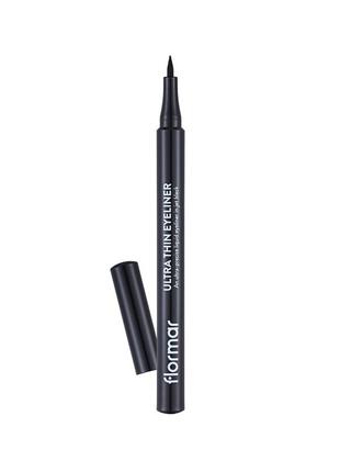 Подводка фломастер для глаз flormar eyeliner ultra thin флормар