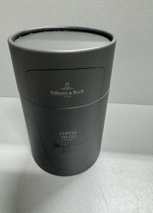 Villeroy & boch manufacture rock coffee to go travel mug, 290 ml, matt black кружка5 фото