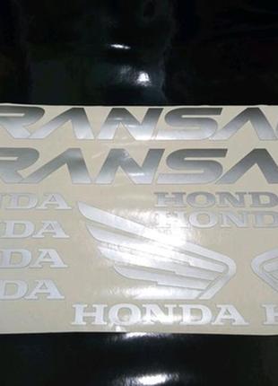Наклейки на мотоцикл бак пластик transalp honda трансалп трансальп хонда