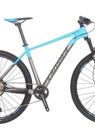 Велосипед crosser мт-036 29" рама 17 (21sshimano+hydra) голубовато-белый blue-white