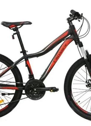 Велосипед crosser streаm 24" рама 13 чорно-червоний black-red1 фото