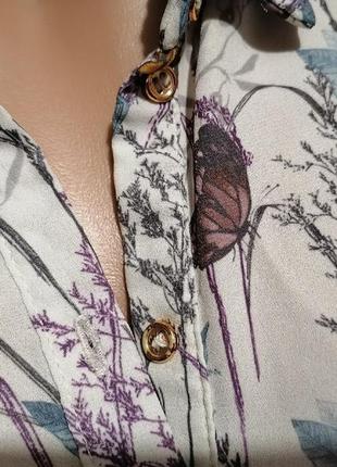 Воздушная блузка с бабочками george 16  размер🦋🦋🦋3 фото