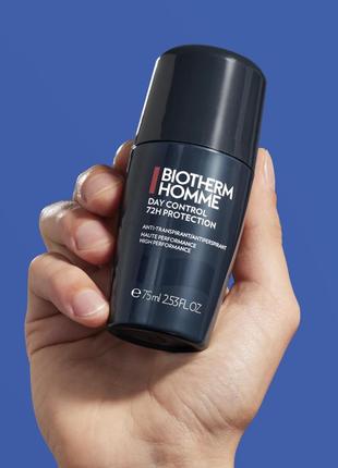 Антиперспірант для чоловіків biotherm homme day control extreme protection anti- transpirant non-stop 72h roll-on*1 фото