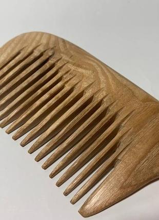 Гребінь дерев'яний для волосся з ручкою ясен3 фото