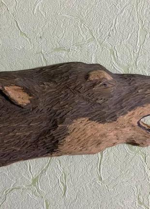 Скульптура ′волк′ деревянная