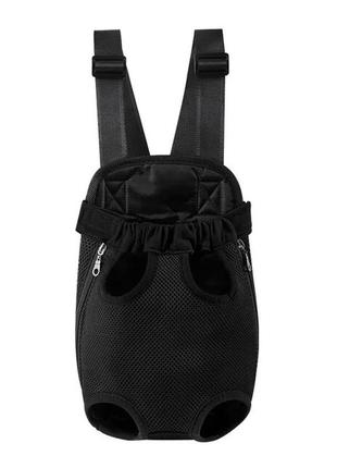 Рюкзак-перенесення для котів та собак sv сітчаста для подорожей m (3.5 кг) чорний (sv3791m)1 фото