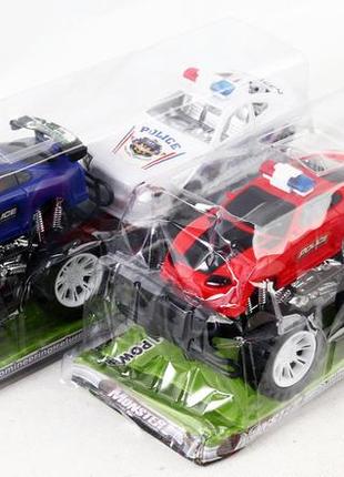 Уценка 30% джип “полиция”, 3 вида, инерция, с прицепом, машинка, 2шт в слюде /88-2/