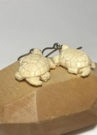 Серьги ′черепашки′ из бивня мамонта6 фото