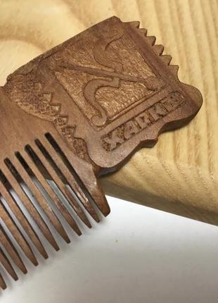 Гребень деревянный для волос ′харьков′ ′харків′3 фото