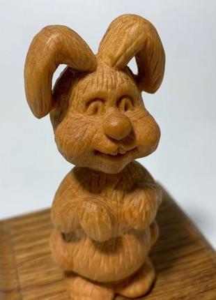 Фигурка деревянная "заяц"2 фото