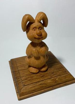 Фигурка деревянная "заяц"1 фото