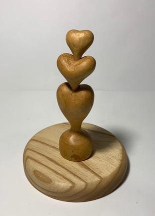 Дерев'яна фігурка "серце"